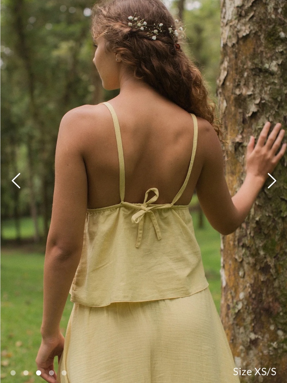 Soft Yellow Halter Top - Picture 7 of 9